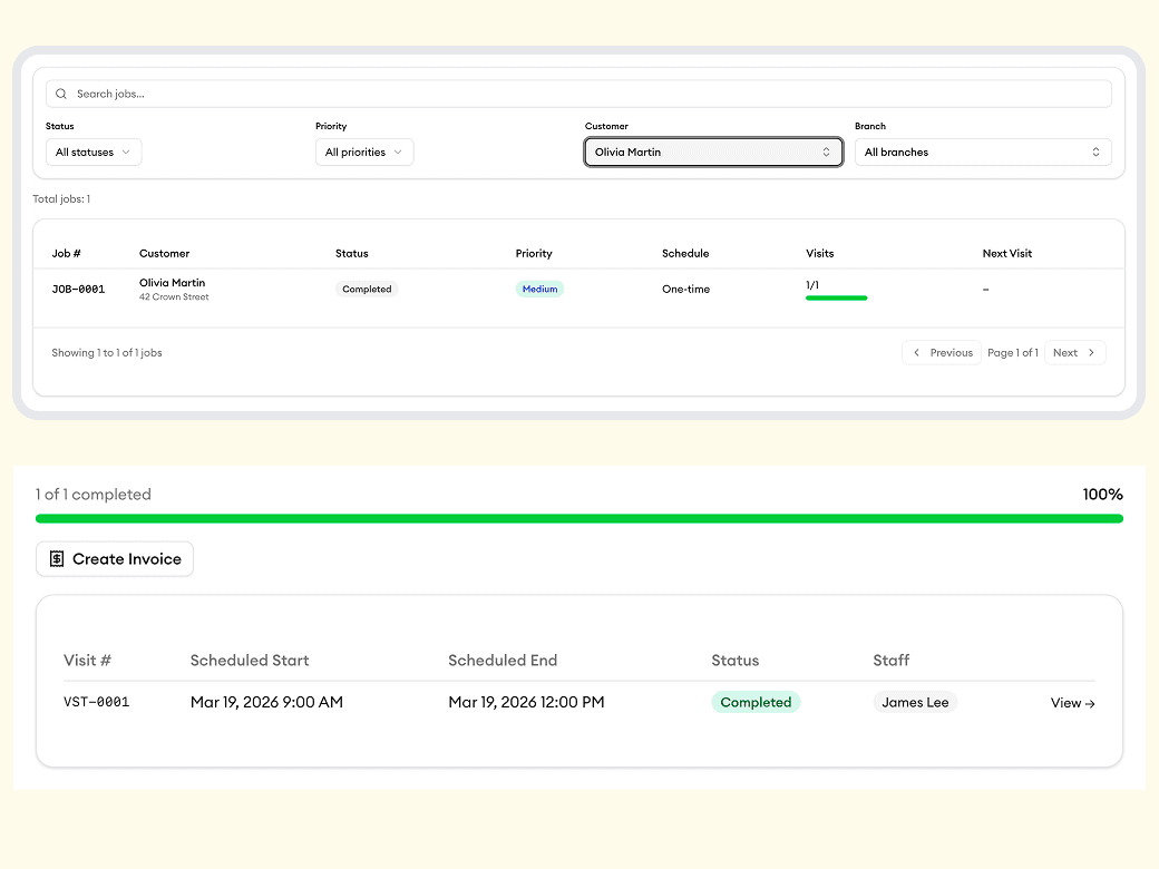 Every job, every visit, at your fingertips
