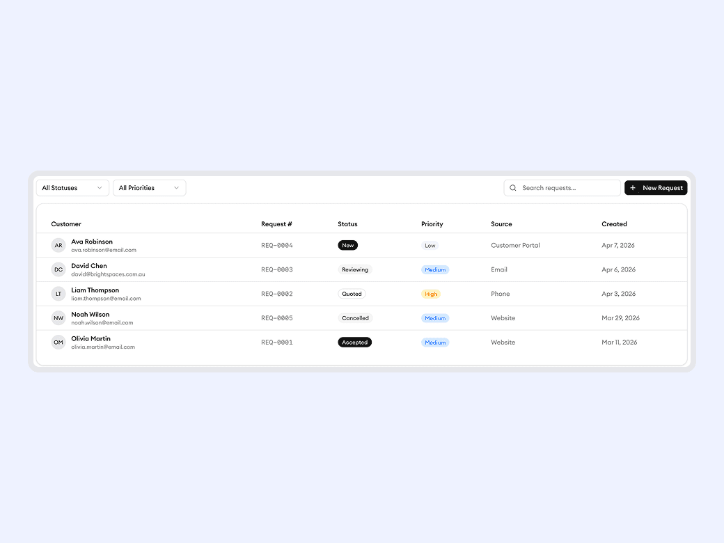 Homitask screenshot — Never miss a new booking