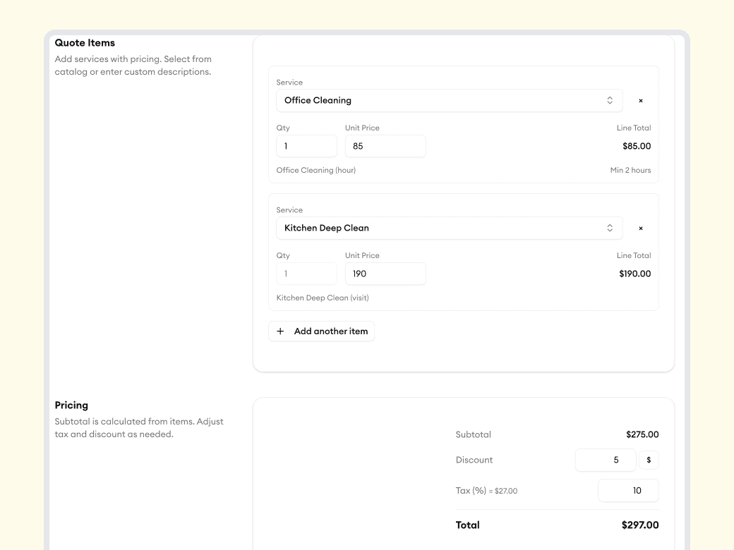 Accurate pricing that wins trust