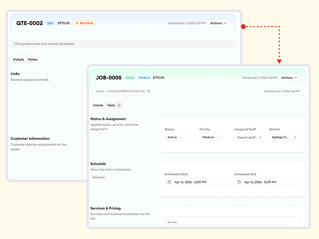 Every detail carries over automatically