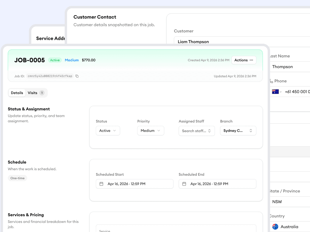 Schedule the job right from the conversion screen