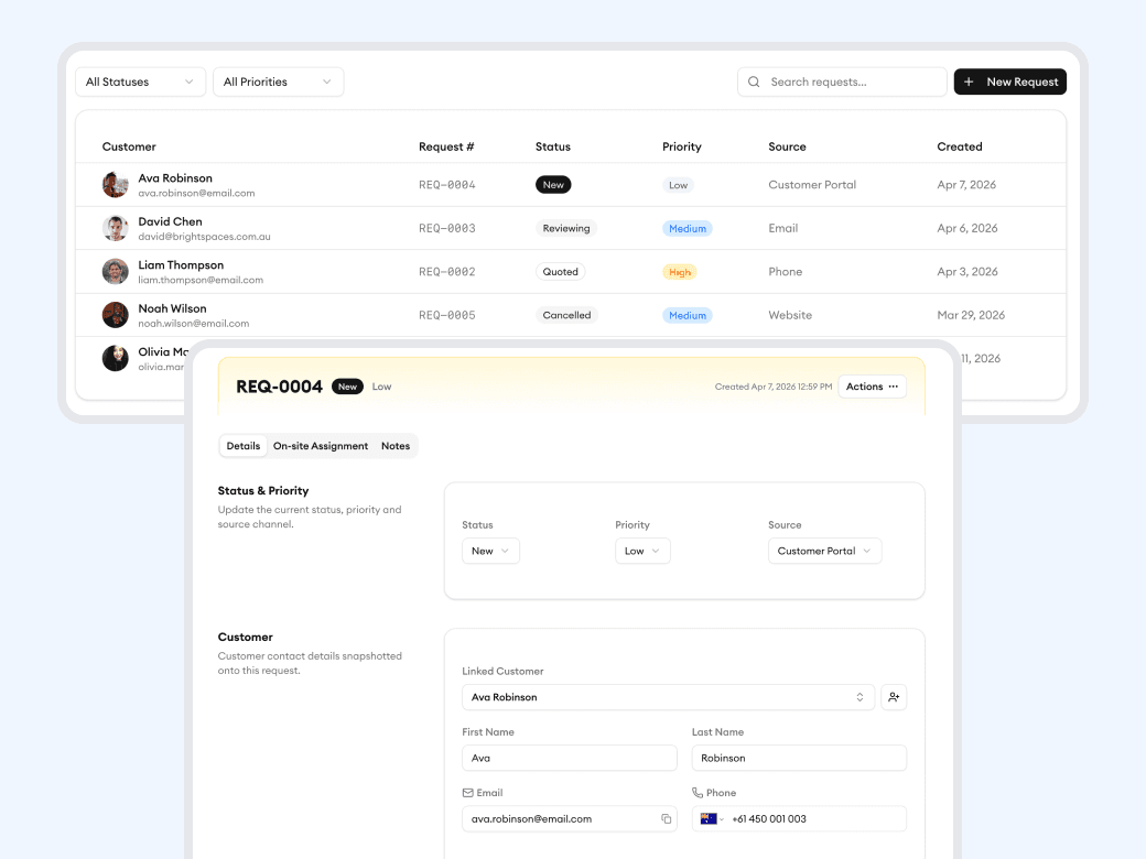 One inbox for every service request
