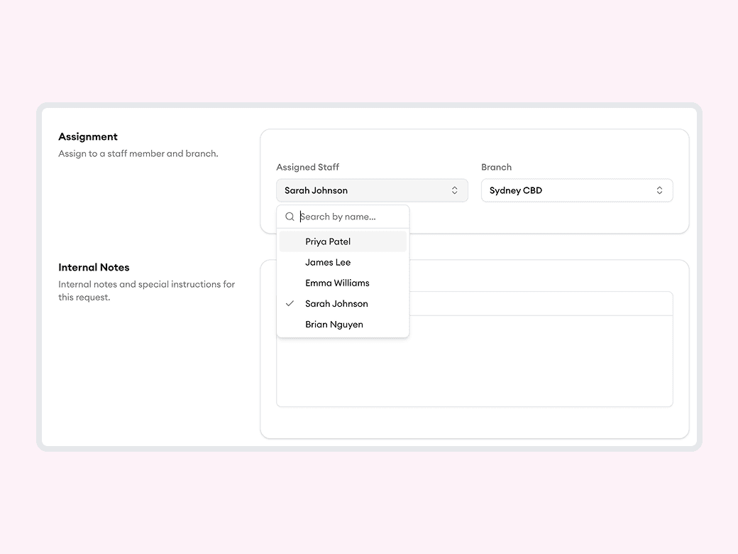 Route requests to the right person instantly