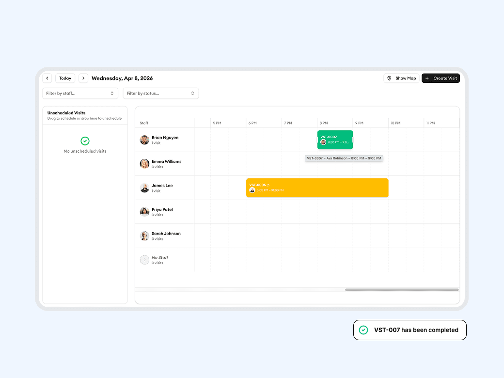See status changes the moment they happen